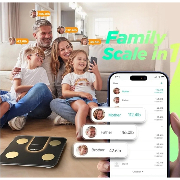 Scale for Body Weight, Smart Scale with 8-in-1 VA Display - Picture 5 of 12